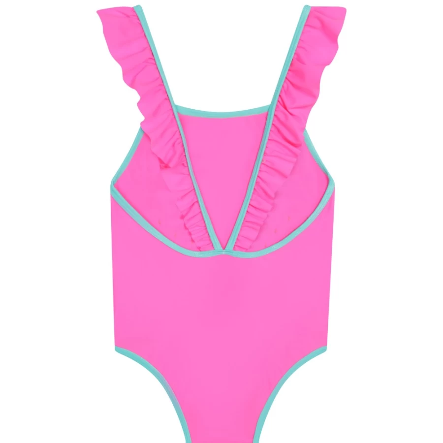 BILLIEBLUSH Pink Low Back Bathing Suit for Girls