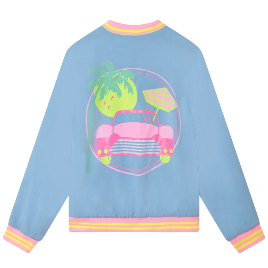BILLIEBLUSH Reversible Sea-Green Jacket for Girls | Lightweight & Stylish Outerwear