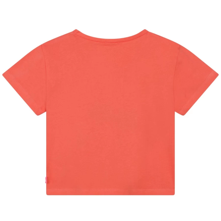 BILLIEBLUSH Girls' Apricot Short-Sleeved T-Shirt for Kids