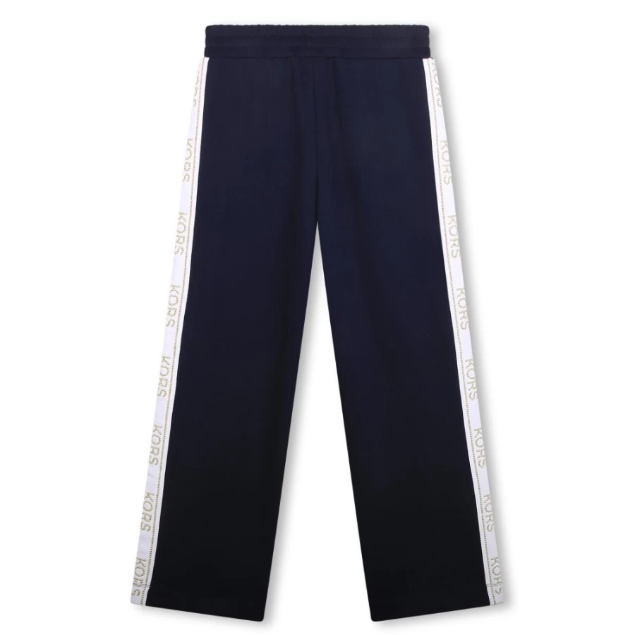 MICHAEL KORS Navy Studded Jogging Pants for Girls