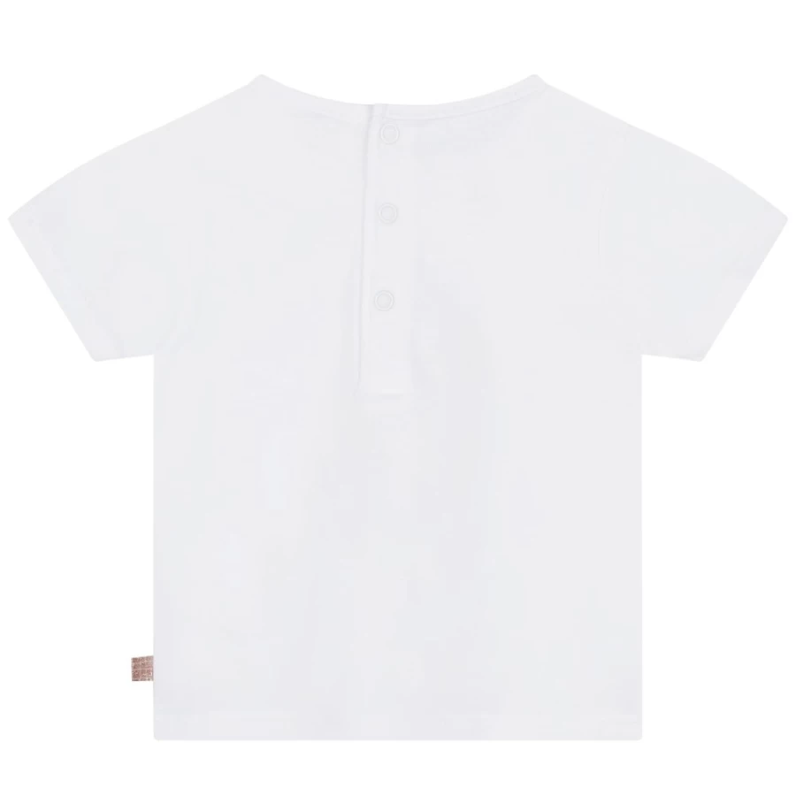 CARREMENT BEAU Girls' White Sequin Print T-Shirt