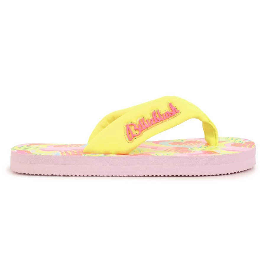 BILLIEBLUSH Girls' Multicoloured Printed Flip-Flops | Stylish & Comfortable