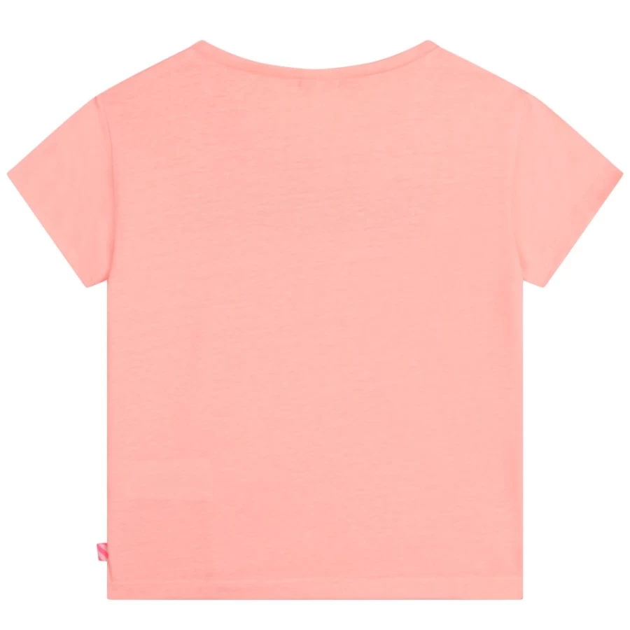 BILLIEBLUSH Girls' Apricot Short-Sleeved T-Shirt for Kids