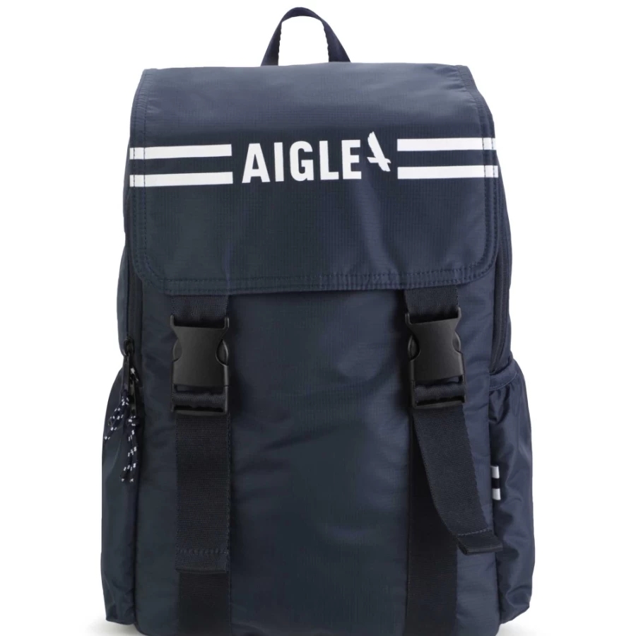 AIGLE Navy Adjustable-Strap Rucksack for Girls - Lightweight & Durable Backpack