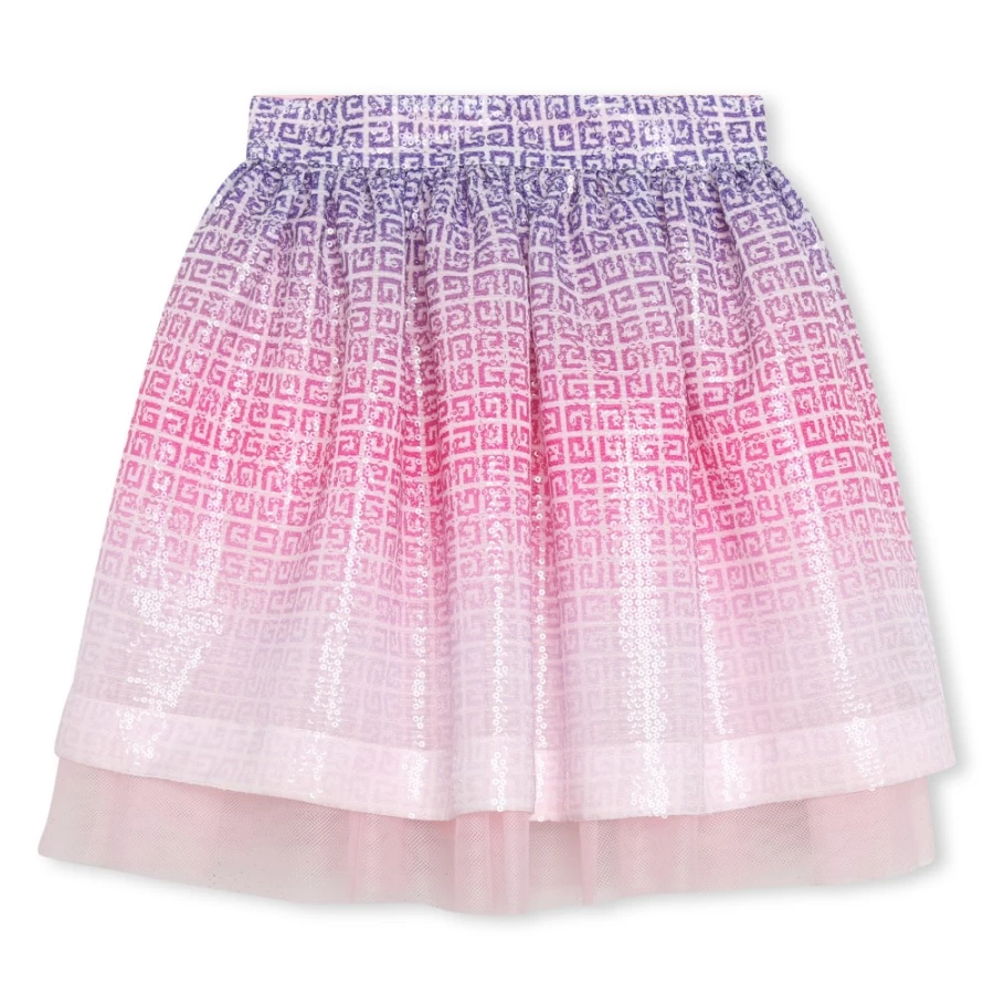 GIVENCHY Unique Sequined Tulle Skirt for Girls | Sparkling Formal Wear