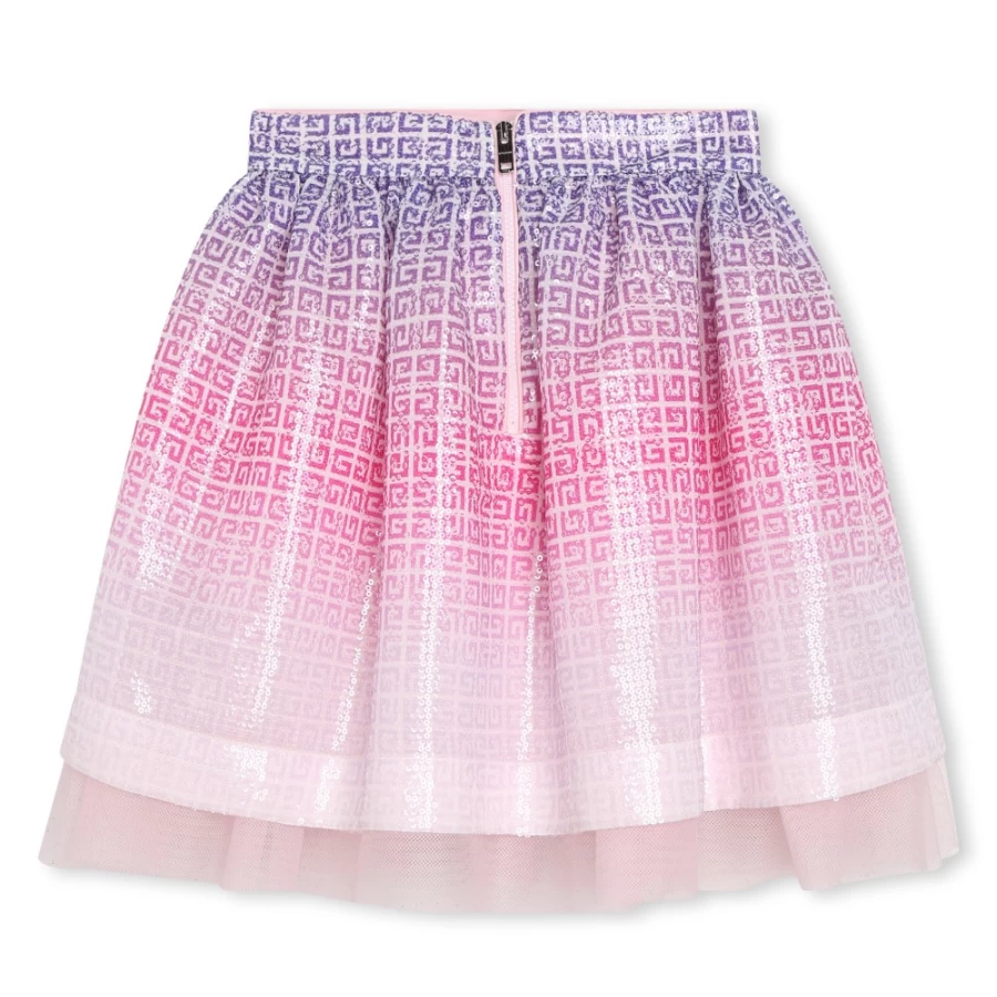 GIVENCHY Unique Sequined Tulle Skirt for Girls | Sparkling Formal Wear