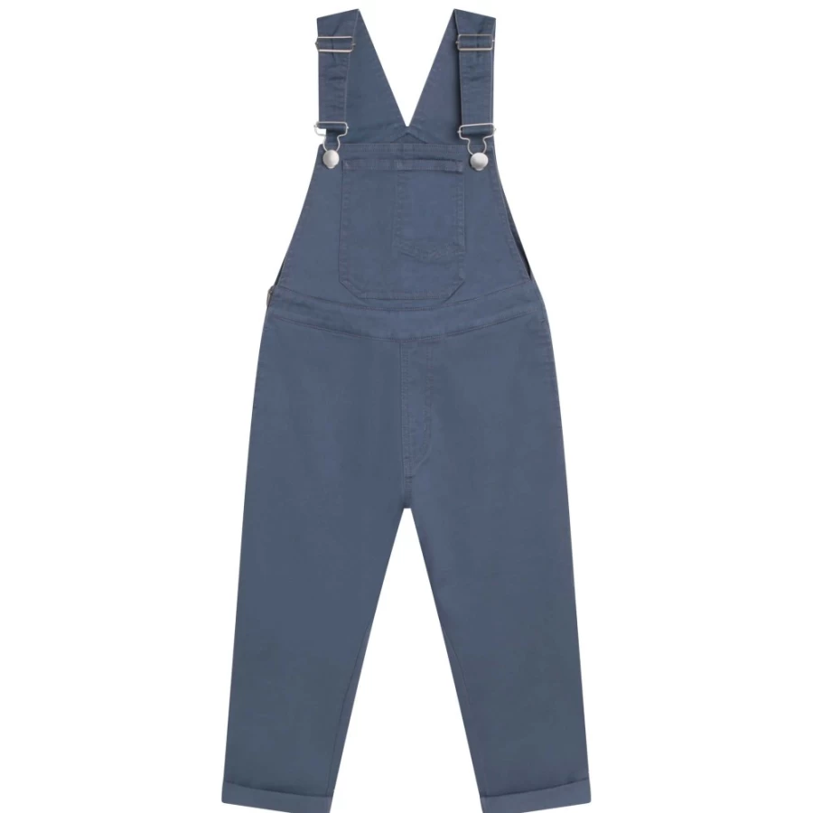 AIGLE Girls' Blue Dungarees with Pockets - Stylish & Functional Overalls