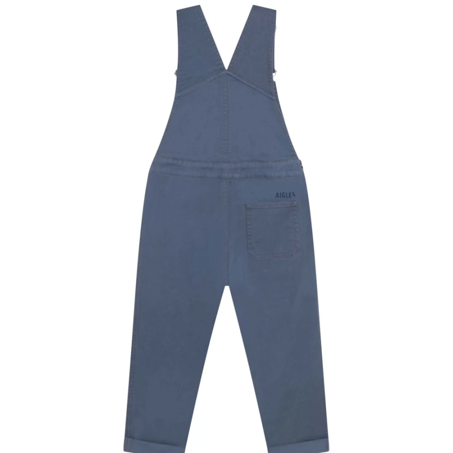 AIGLE Girls' Blue Dungarees with Pockets - Stylish & Functional Overalls