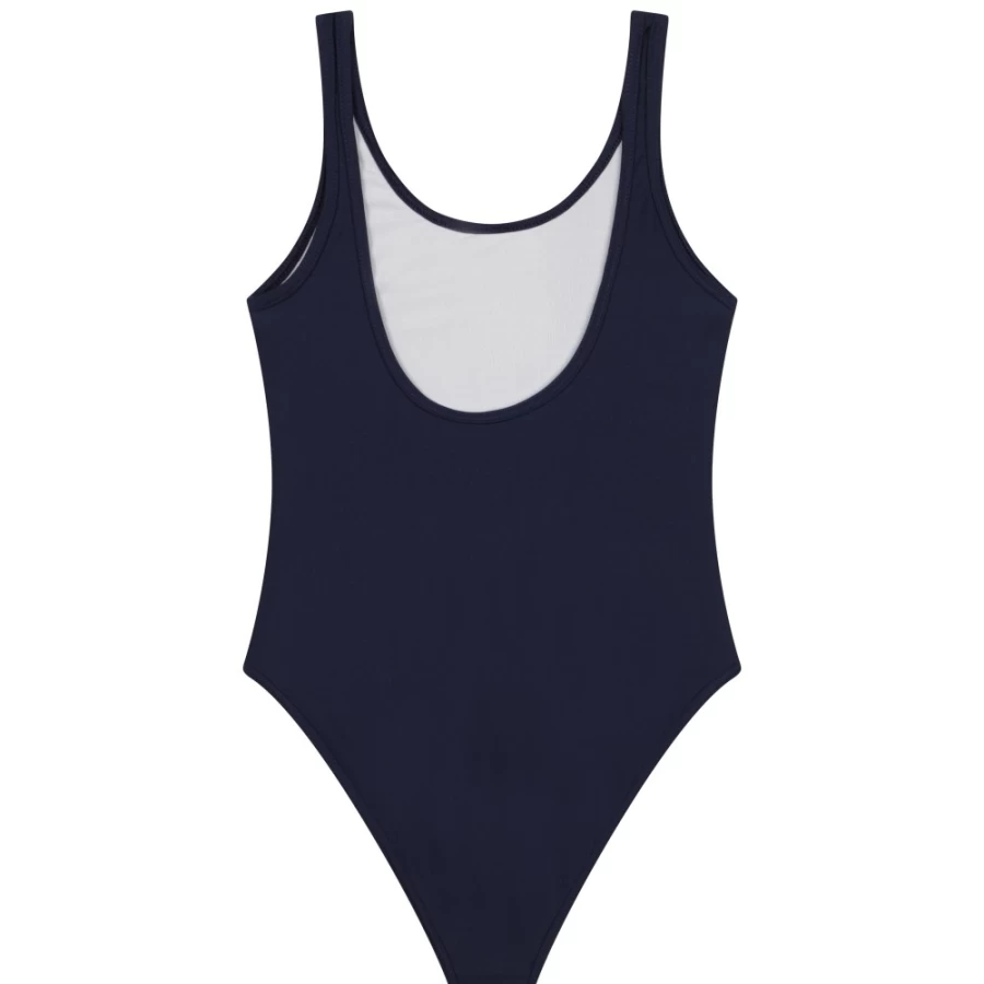 MICHAEL KORS Navy One-Piece Swimsuit for Girls - Logo Design Bathing Suit