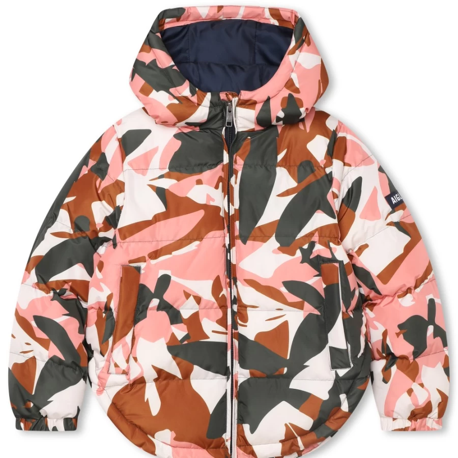 AIGLE Ivory Water-Repellent Puffer Jacket for Girls - Warm Winter Coat