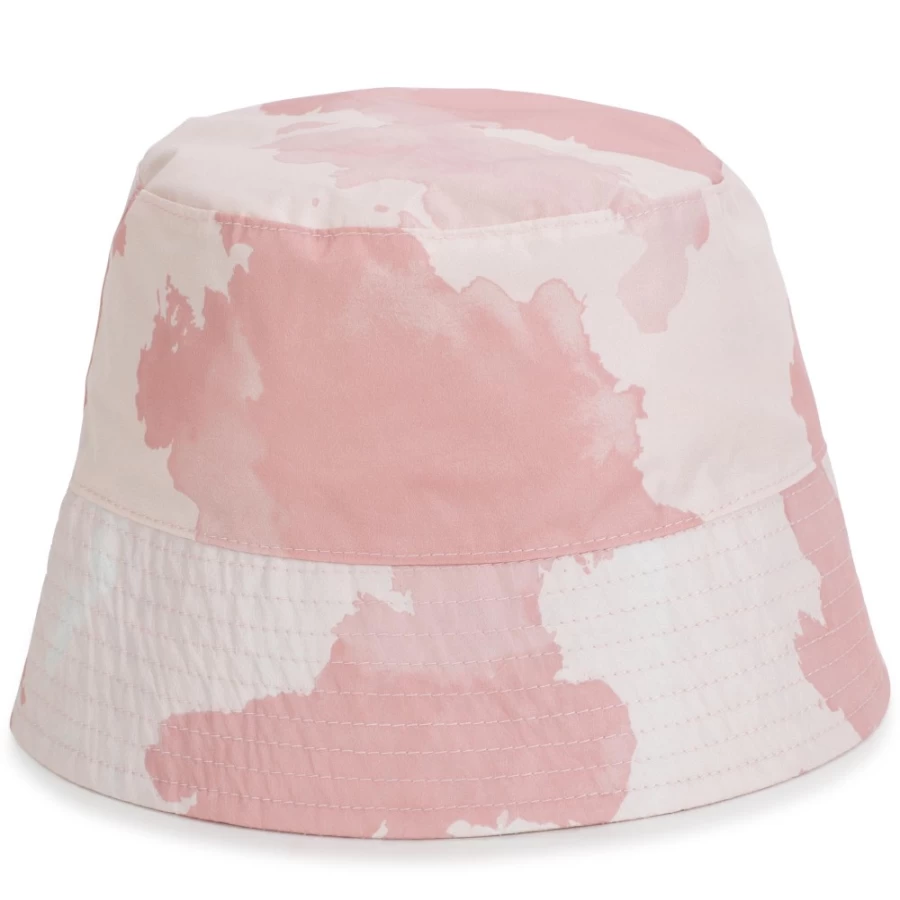 AIGLE Ivory Printed Sun Hat for Girls - Stylish Label Design
