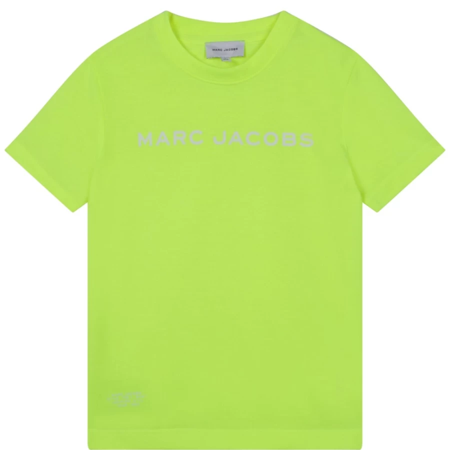 MARC JACOBS Girls' Ochre Short-Sleeved Cotton T-Shirt for Kids