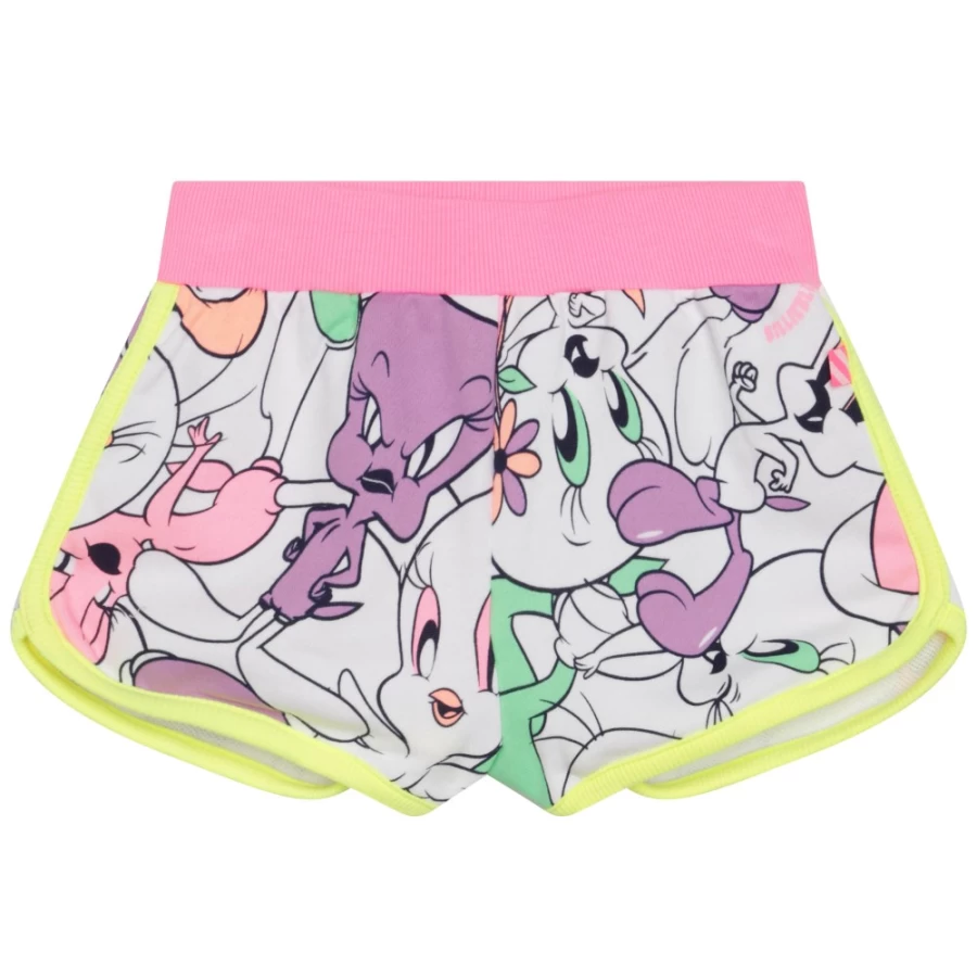 BILLIEBLUSH Girls' White Fleece Shorts - Soft & Comfortable Winter Shorts for Girls