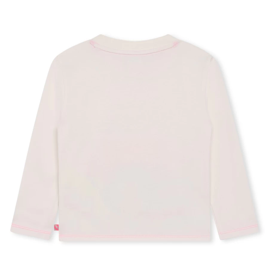 BILLIEBLUSH Ivory Long-Sleeved T-Shirt for Girls - Soft Cotton Casual Top