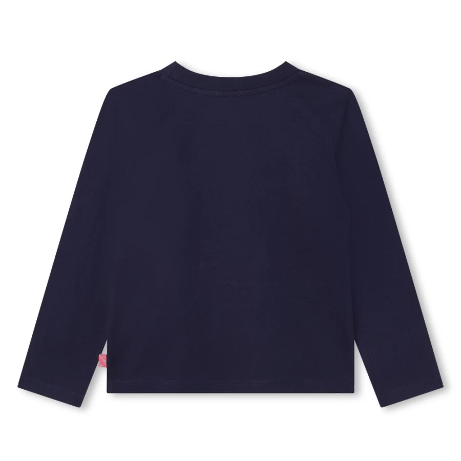 BILLIEBLUSH Navy Long-Sleeve T-Shirt for Girls - Comfortable Cotton Top
