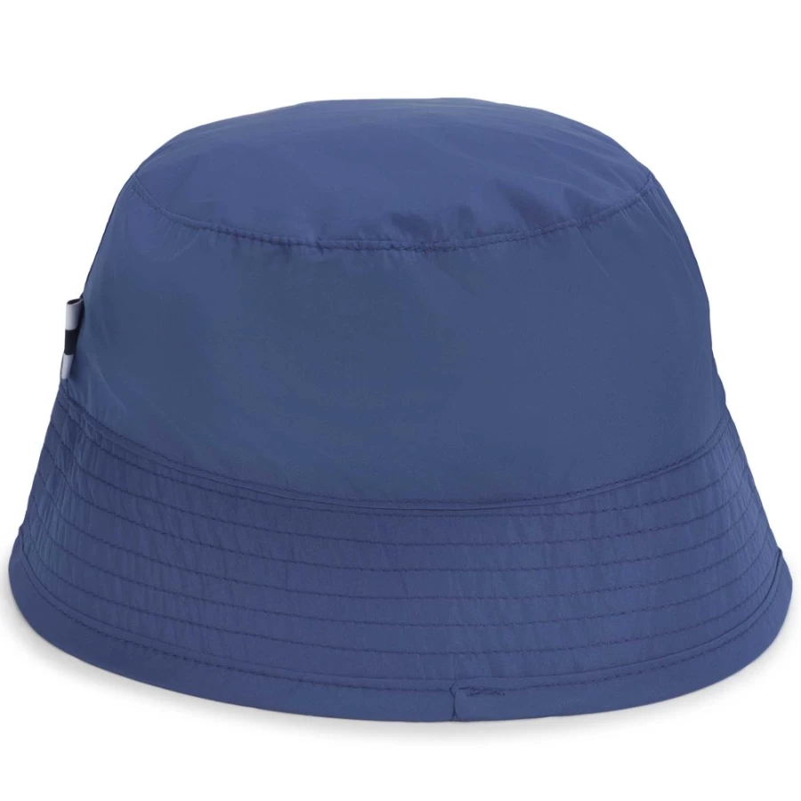 AIGLE Blue Plain Sun Hat for Girls - Stylish Label Design