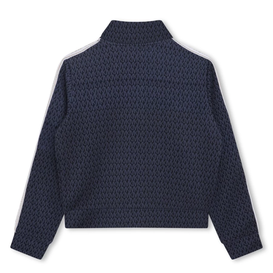 MICHAEL KORS Girls Navy Zip-Up Tracksuit Top | Athletic Hoodie Jacket