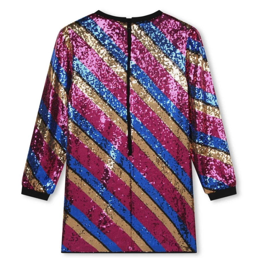 SONIA RYKIEL Girls Multicoloured Sequined Party Dress for Special Occasions