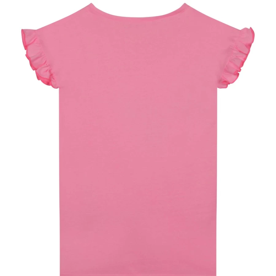 BILLIEBLUSH Pink Ruffled-Sleeve Dress for Girls - Floral Summer Dress with Ruffle Details