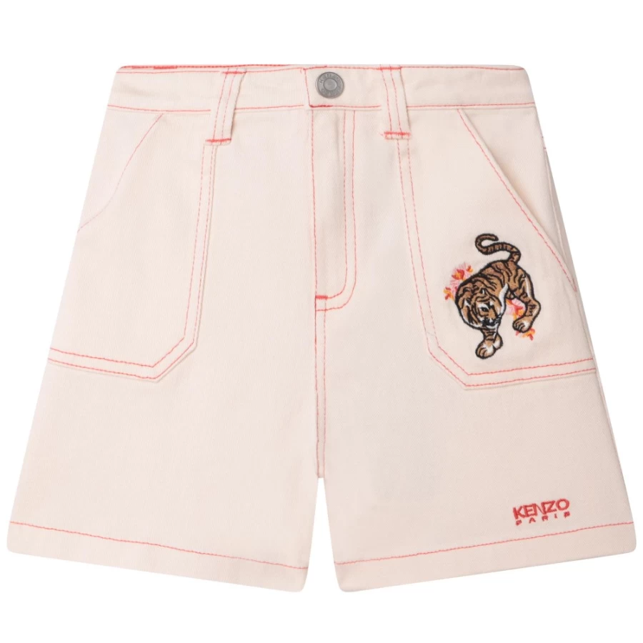 KENZO KIDS Girls Ice Pink Short - Stylish & Comfortable Summer Shorts for Girls