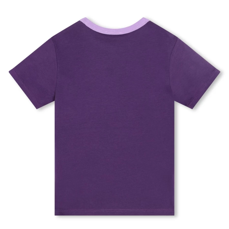 MARC JACOBS Girls White Short-Sleeved Cotton T-Shirt for Casual Wear