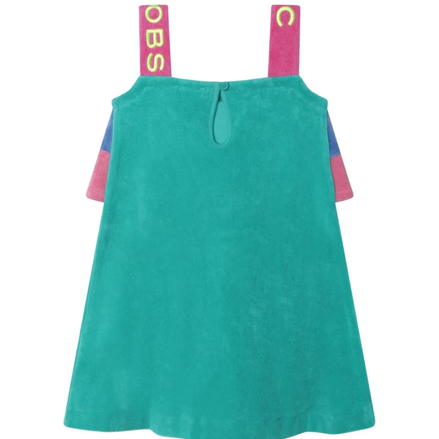 MARC JACOBS Green Strappy Terry Cloth Dress for Girls