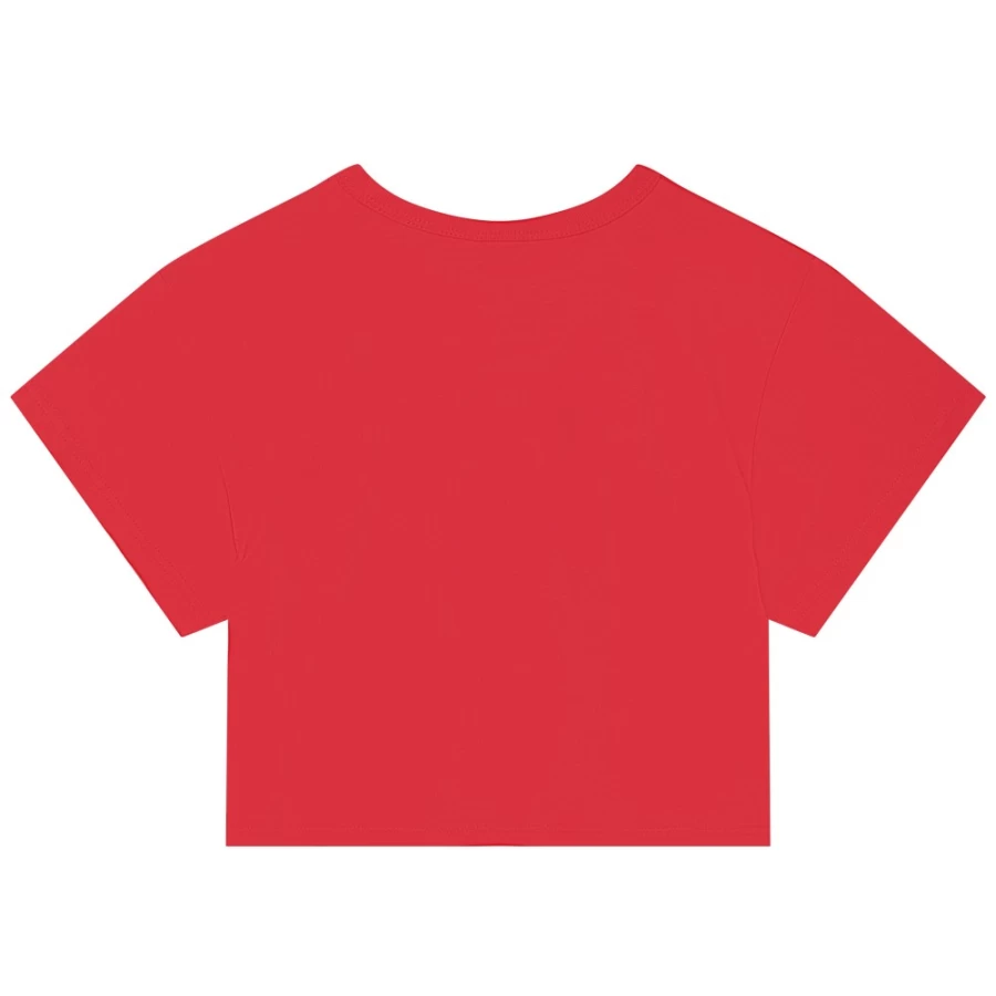 MARC JACOBS Girls Red Printed Cotton T-Shirt