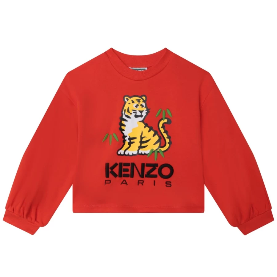 KENZO KIDS Girl's Poppy Sweatshirt - Comfortable & Stylish Pullover Hoodie for Girls