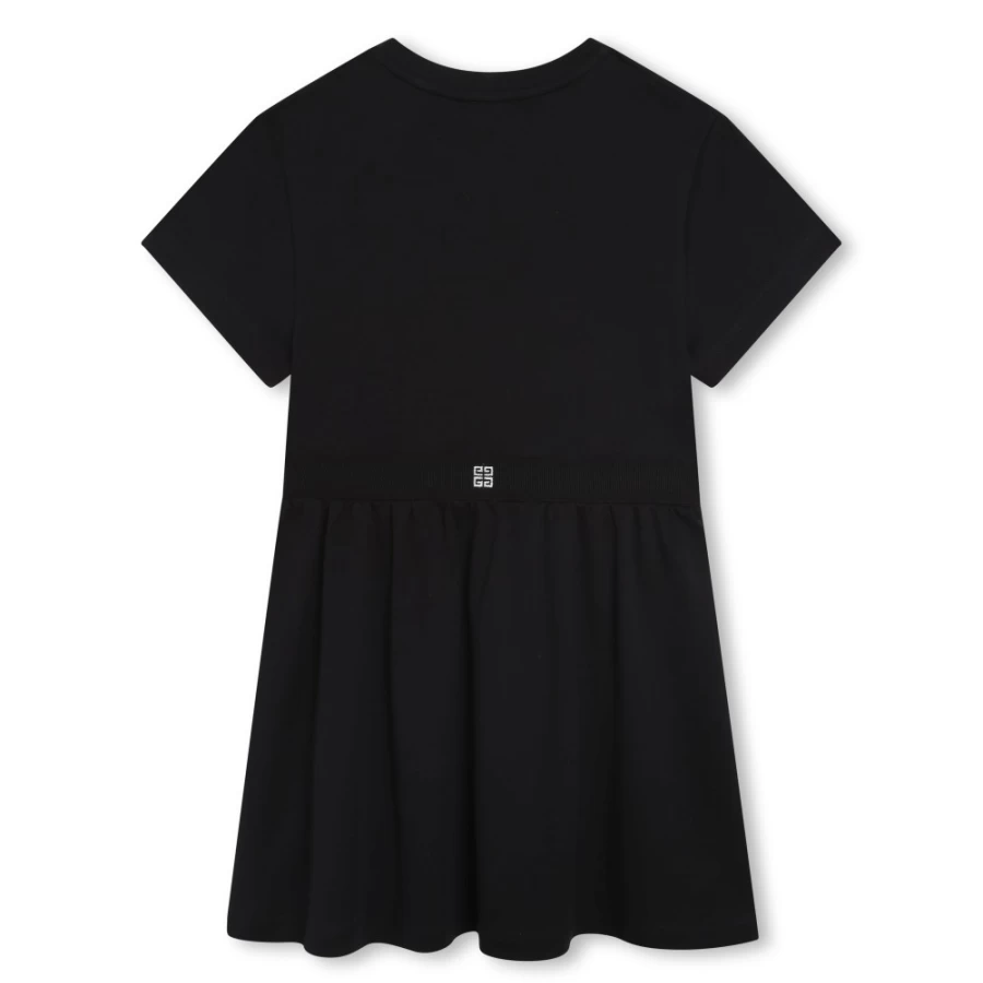 Givenchy Black Flared Dress for Girls with Elastic Waist - Elegant & Comfortable