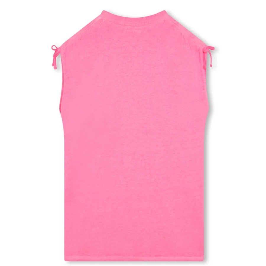 ZADIG & VOLTAIRE Pink Blush Round-Neck Crest Dress for Girls