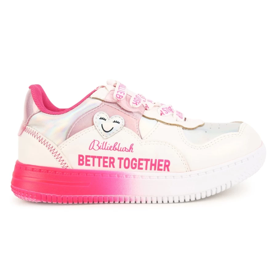BILLIEBLUSH Girls' Multicoloured Low-Top Lace-Up Trainers for Comfort and Style