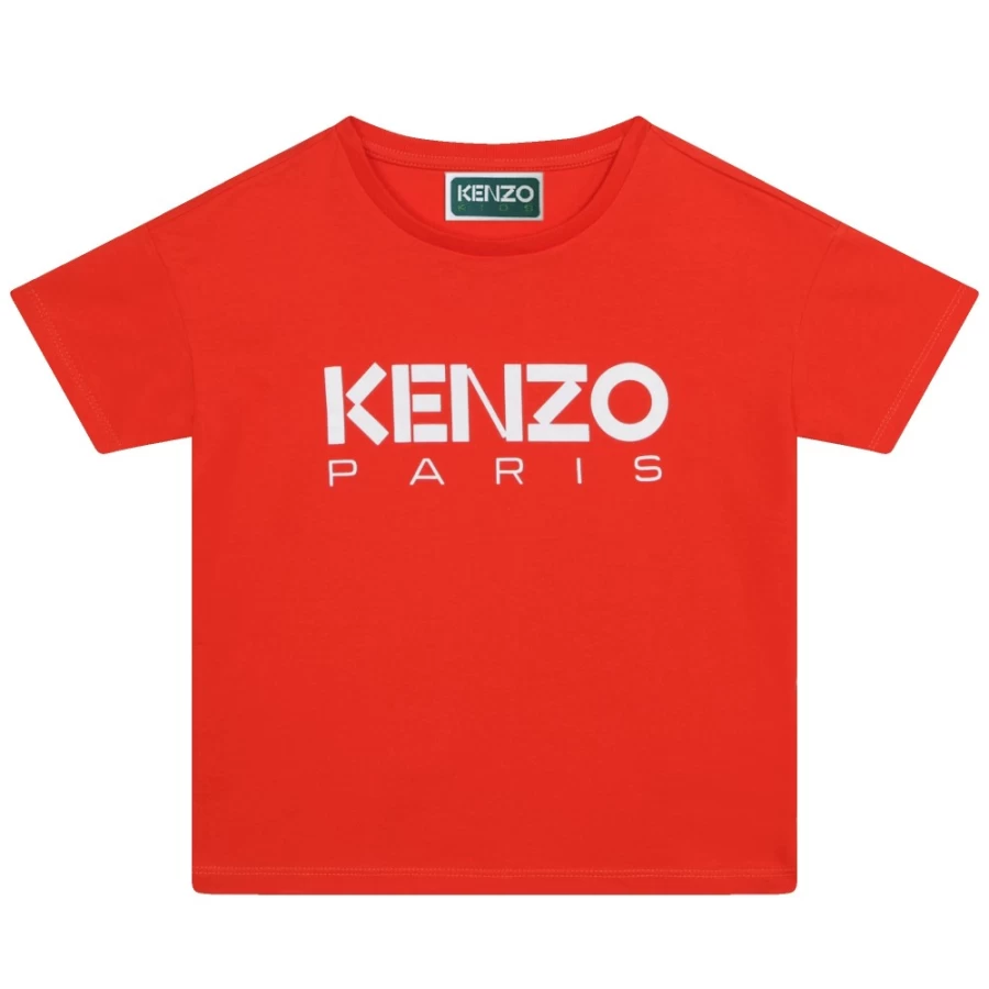KENZO KIDS Girl's Poppy Short Sleeve Tee-Shirt - Stylish Cotton Top for Girls