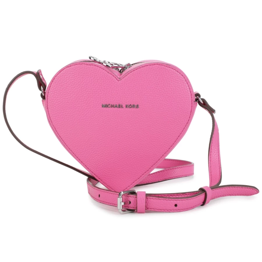 MICHAEL KORS Heart-Shaped Handbag for Women in Fuchsia Pink