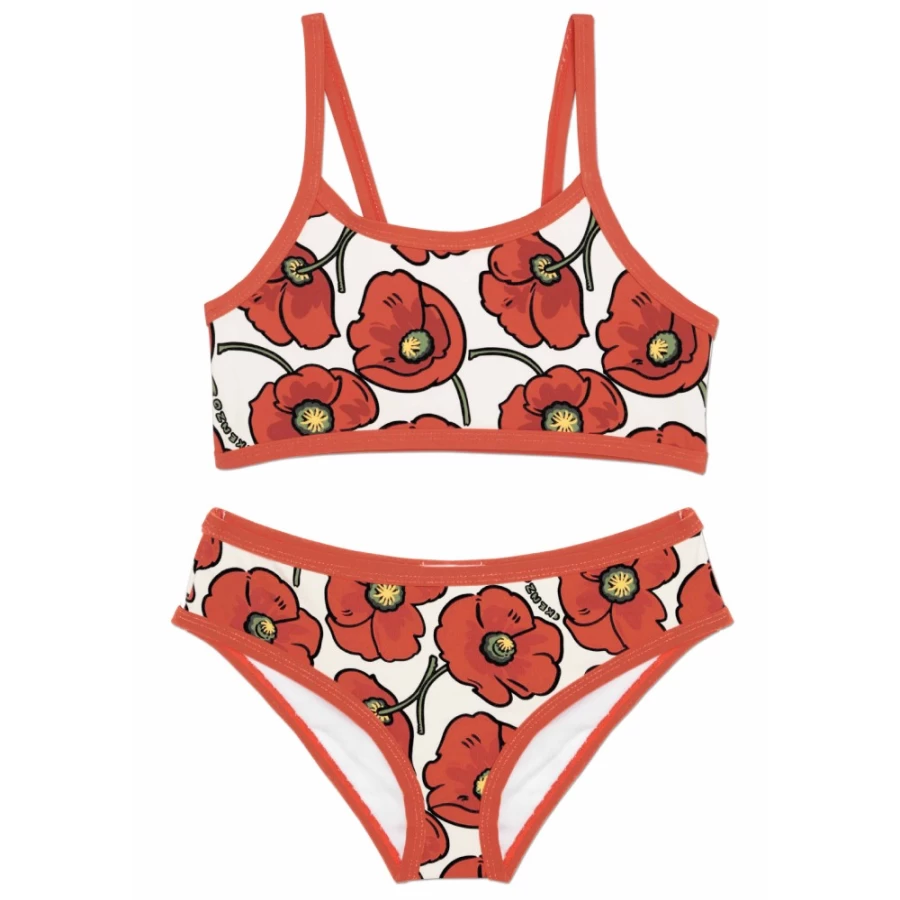 KENZO KIDS Girls Cream Bikini Swimwear for Kids