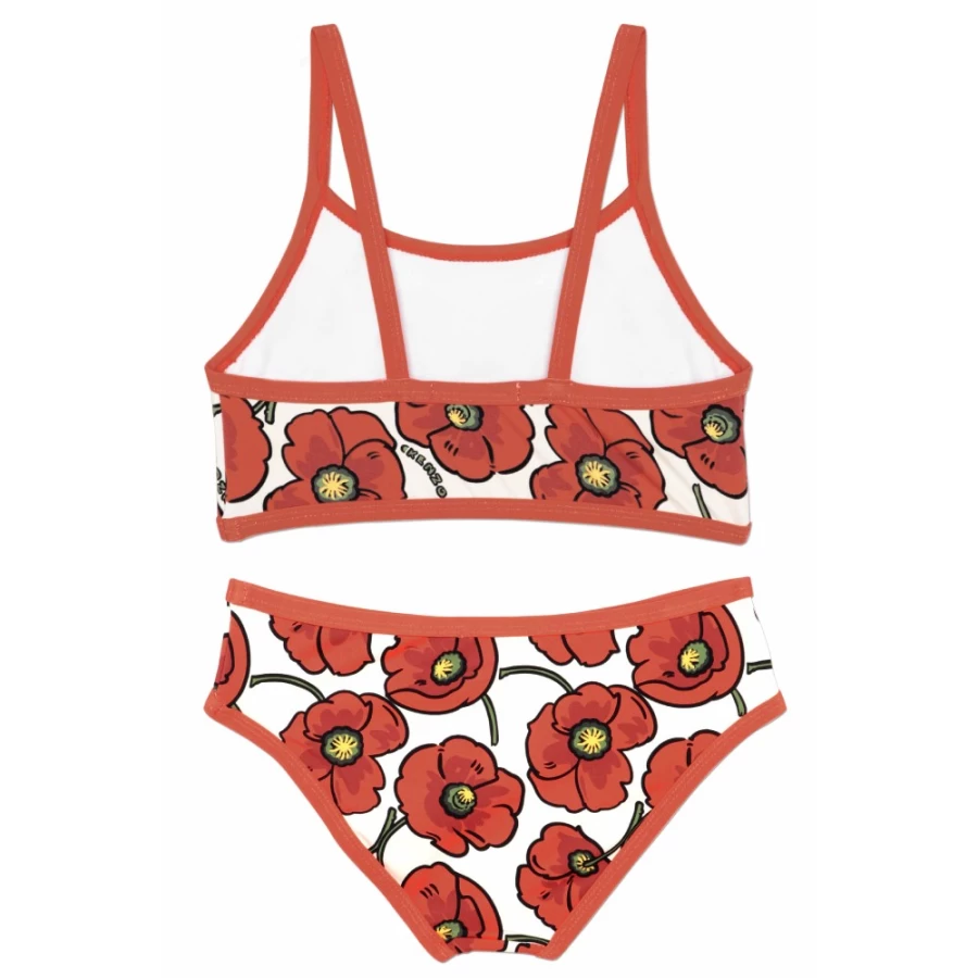 KENZO KIDS Girls Cream Bikini Swimwear for Kids
