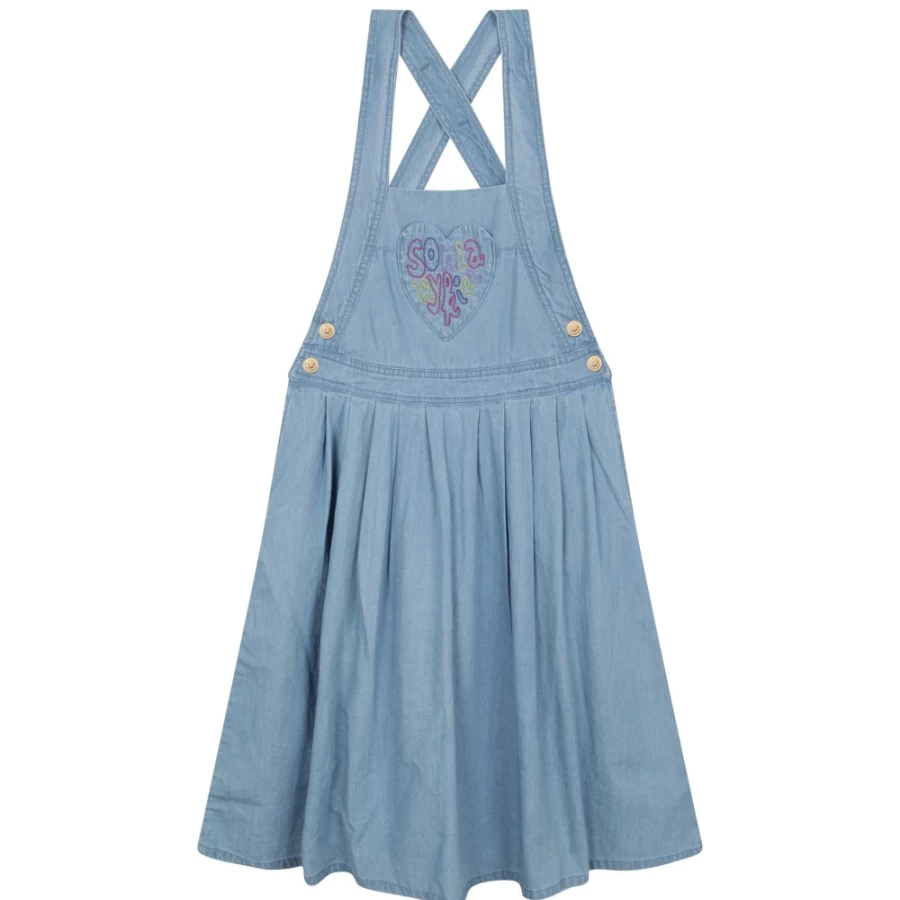 SONIA RYKIEL Girl's Chambray Criss-Cross Strap Dress - Stylish & Comfortable