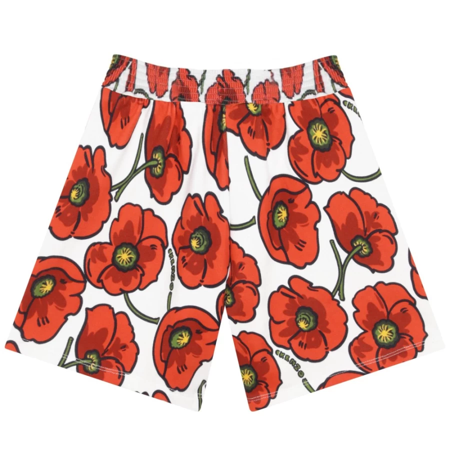 KENZO KIDS Girls Cream Short - Stylish & Comfortable Shorts for Girls