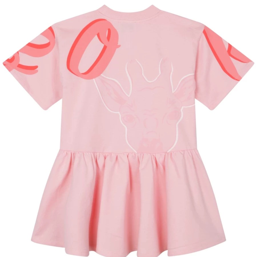 KENZO KIDS Girls Pink Dress - Stylish and Comfortable Dress for Girls