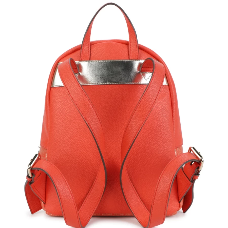 MICHAEL KORS Peach Rucksack With Heart Patch for Girls - Stylish Backpack for School & Travel