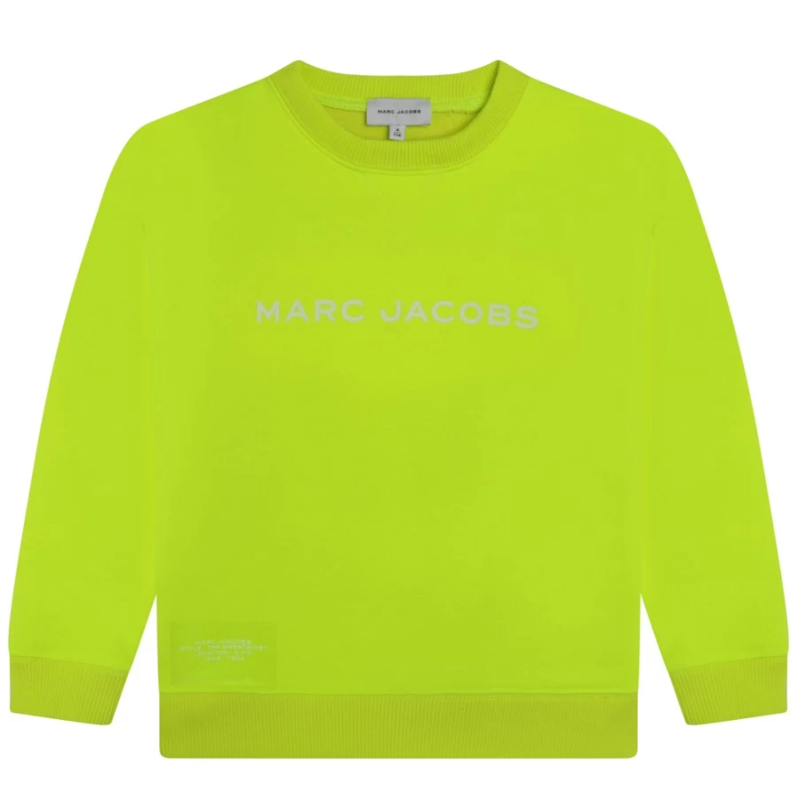 MARC JACOBS Girls' Ochre Fleece Sweatshirt | Cozy Pullover for Kids