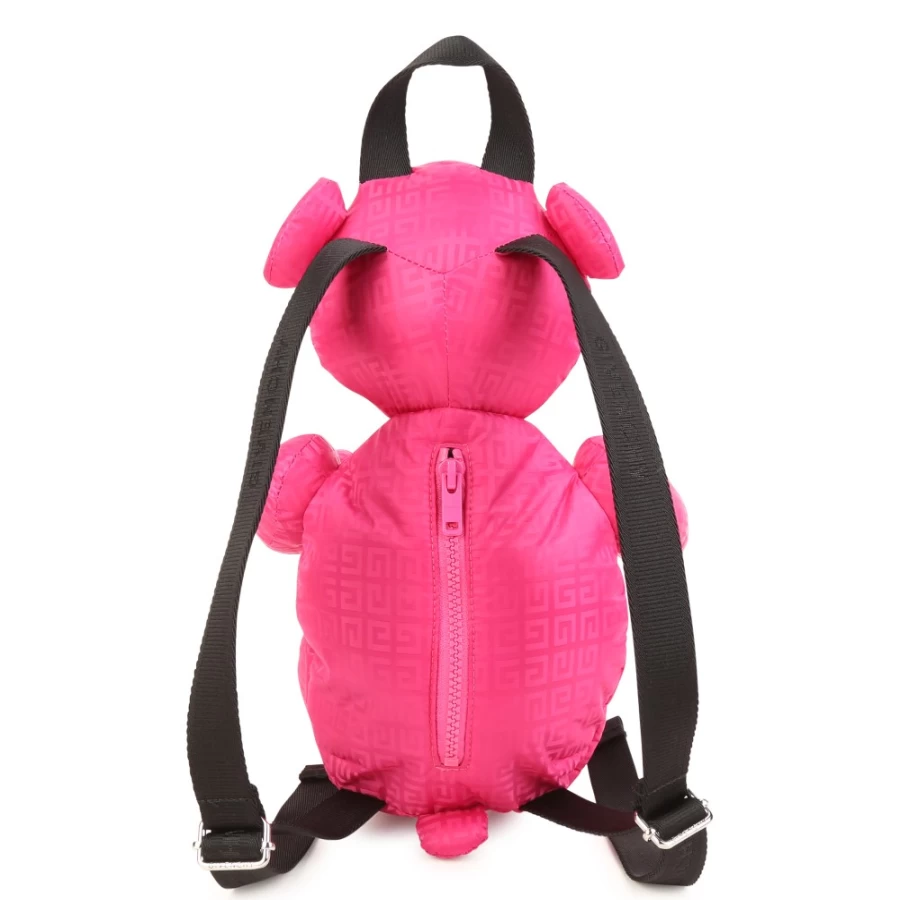 Givenchy Pink Pep'S Bear Backpack for Girls - Stylish Kids' Animal Print School Bag