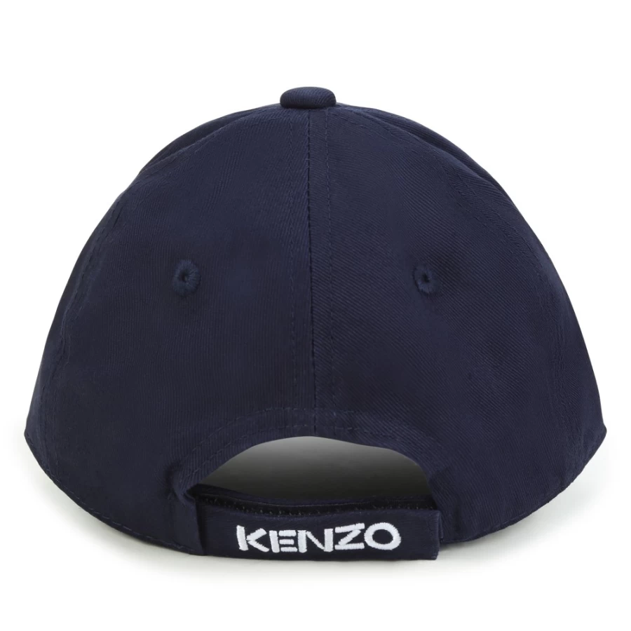 KENZO KIDS Navy Cotton Cap for Girls - Stylish and Comfortable