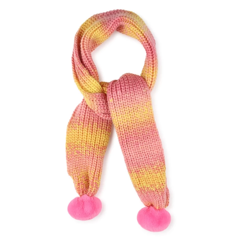 BILLIEBLUSH Lilac Chunky Knitted Scarf for Girls - Soft Warm Winter Accessory