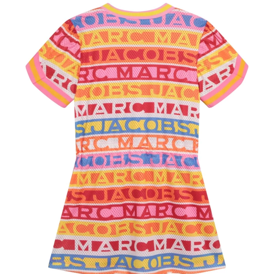 MARC JACOBS Girls Multicoloured Mesh Dress for Kids - Stylish & Comfortable Party Wear