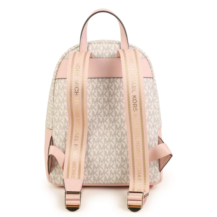 MICHAEL KORS Salmon Coated Canvas Backpack for Girls - Stylish & Durable Travel Bag