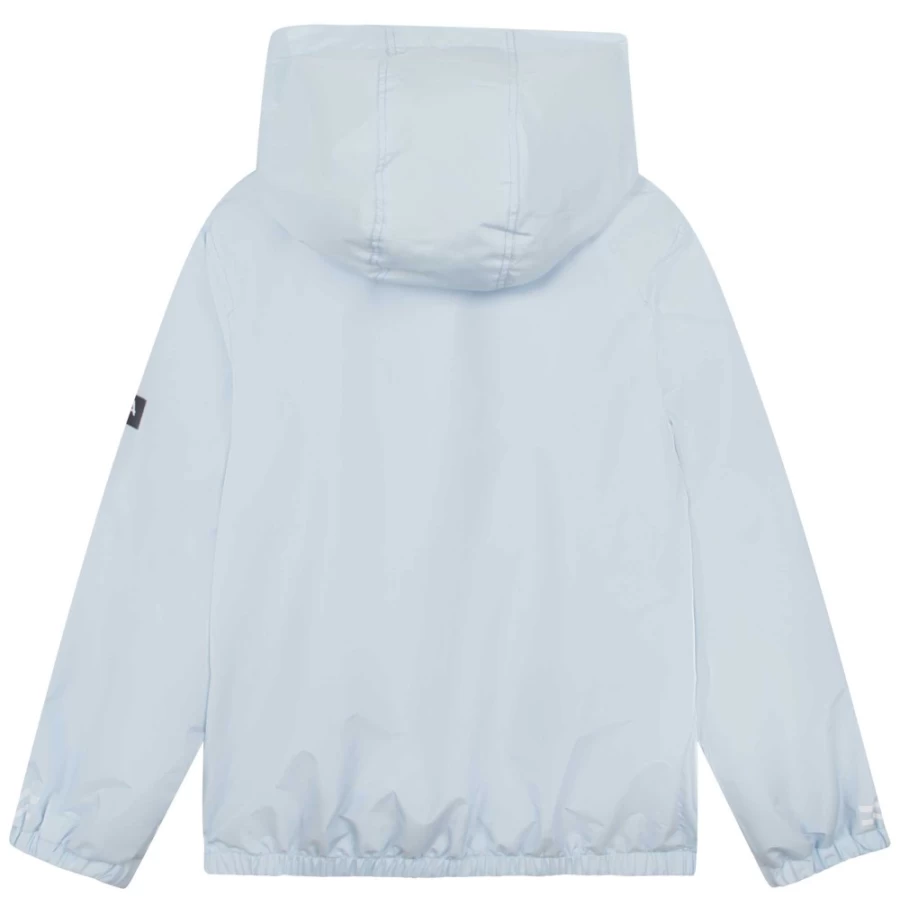 AIGLE Pale Blue Water-Repellent Windbreaker for Girls - Lightweight & Weather-Resistant Jacket
