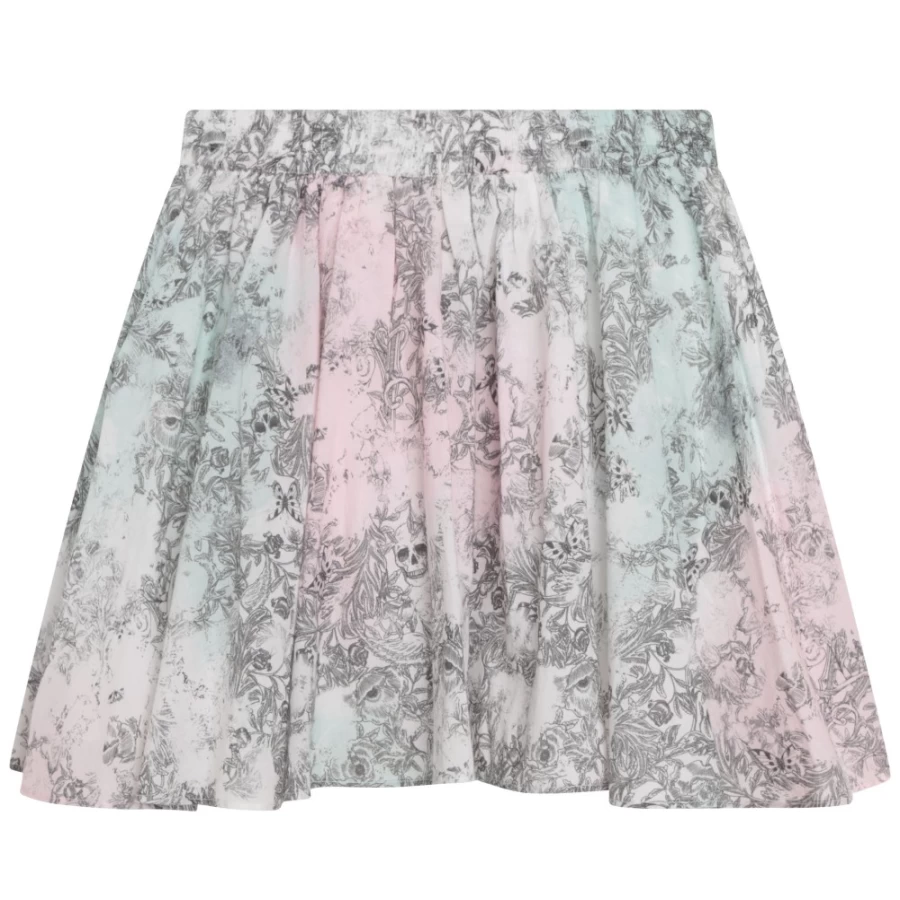 ZADIG & VOLTAIRE Girls' White Flared Printed Skirt - Stylish & Comfortable