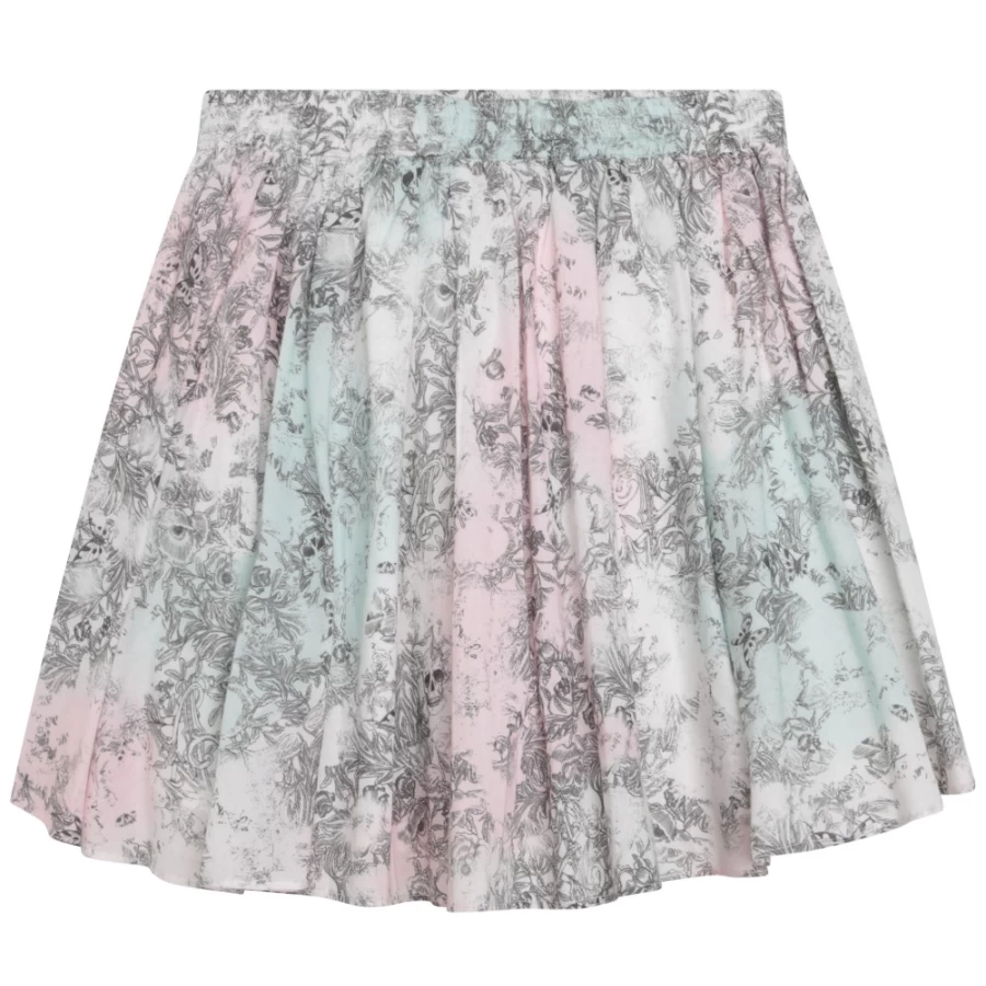ZADIG & VOLTAIRE Girls' White Flared Printed Skirt - Stylish & Comfortable