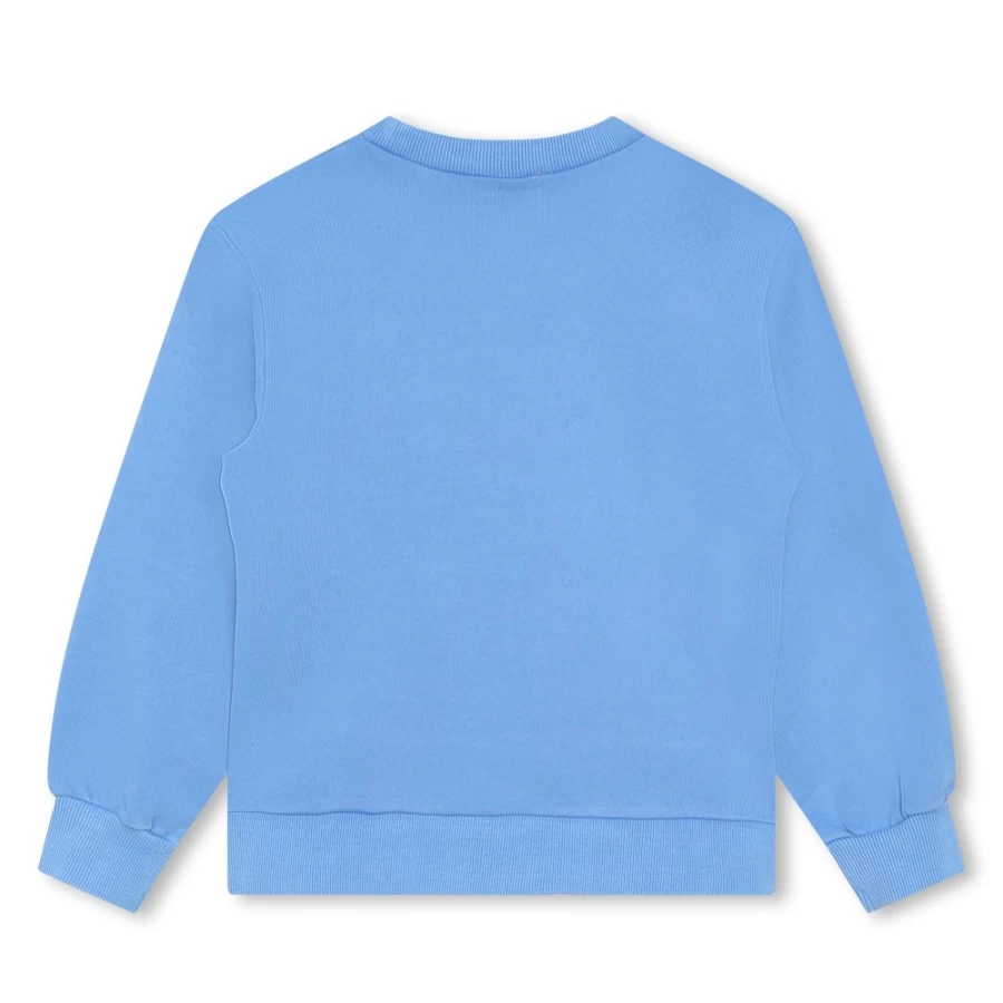 BILLIEBLUSH Pale Blue Fleece Sweatshirt for Girls - Cozy & Stylish Winter Pullover
