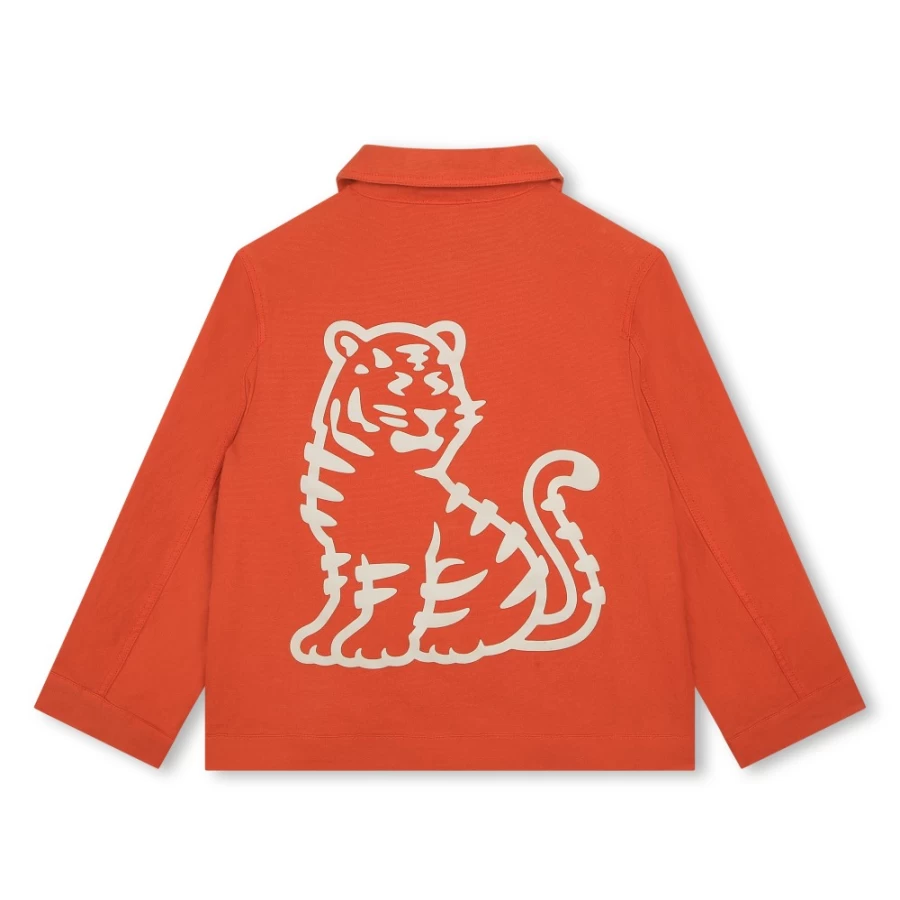 KENZO KIDS Girl's Ginger Cotton Canvas Jacket | Stylish & Comfortable Outerwear for Girls